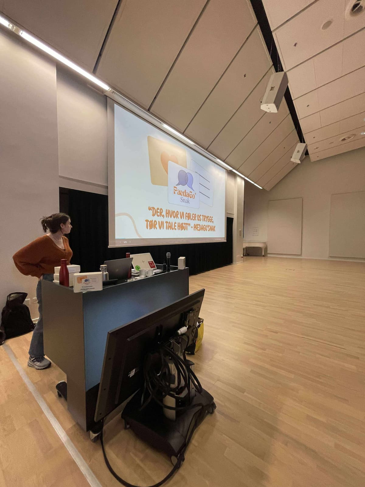 PædaGo'Snak oplæg i auditorium
