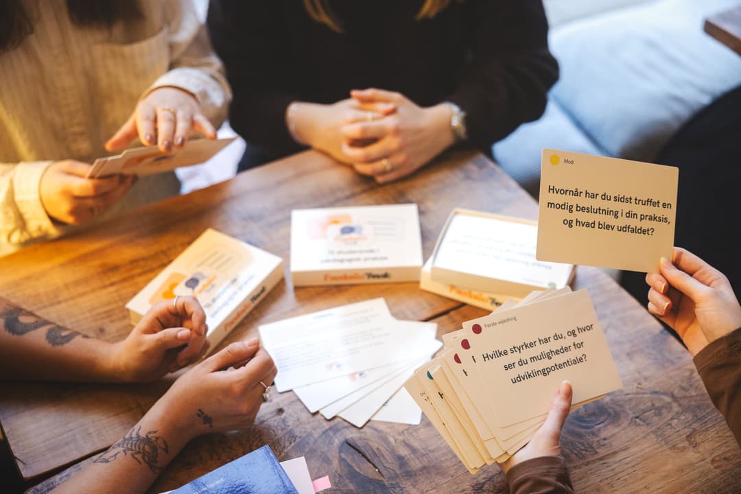 PædaGo'Snak samtalekort i brug